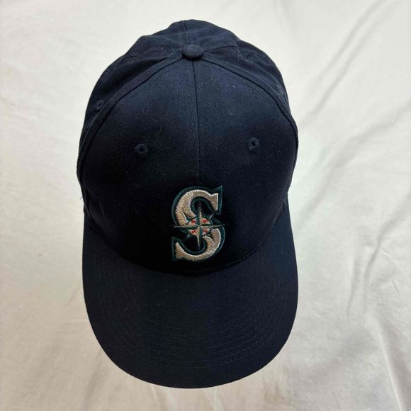 OC Sports Mens Baseball Cap Blue Embroidered MLB Seattle Mariners One Size - Picture 5 of 10